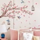 thumbnail image 4 of Calcomanía de pared flor de cerezo pegatinas de pared flores pájaros rosados en rama pegatinas de pared dormitorio sala de estar sofá ventana decoración de la pared, 4 of 6