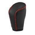 thumbnail image 1 of Marchas Cambio Perilla Cubierta para Mazda 3 2019-2021 Negro Rojo Puntadas, 1 of 1