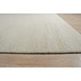 thumbnail image 3 of EORC FM44IV6X9 Hand-Knotted Wool Plush flatweave Loom Rug, 6' x 9', Ivory Area Rug, 3 of 5