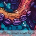 thumbnail image 3 of Octopus Waterproof Printed Bathroom Curtain Set with Hooks - Shower Curtain Sets for Bathroom Decoration, 3 of 5