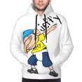 thumbnail image 5 of Lsque Sml Jeffy Pattern Casual Men's Hoodie,Hooded Sweatshirt with Kangaroo Pocket,Pullover Hoodie-Large, 5 of 8