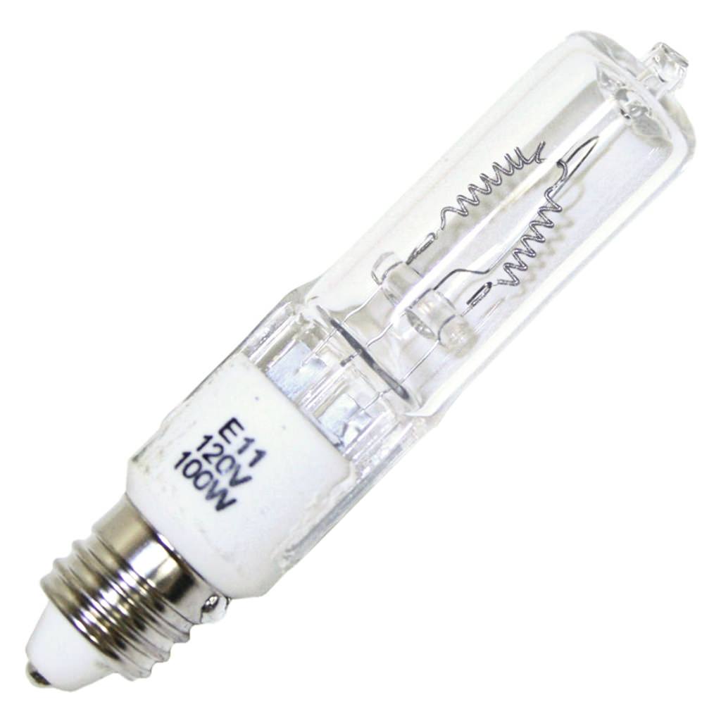 Pack of 5 Eiko Q100CL//MC//2V-130V-5 Q100CL//MC//2V-130V 130V 100W T-4 E11 Screw Base Light Bulb