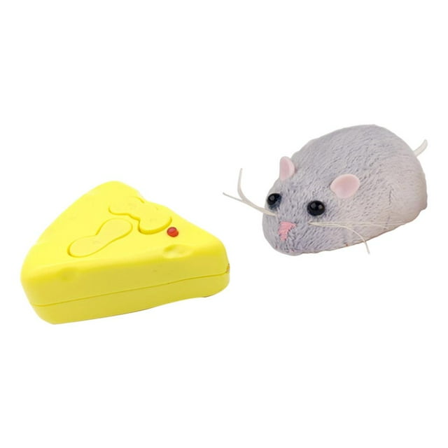 Milaget Jouet Rat Télécommandé Fête RC Blague Effrayant pour Enfants Jouets Chat et Chien - Gris