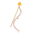 thumbnail image 3 of Juguete interactivo para gatos perfecl Varita teaser con borlas de campana Naranja, 3 of 8