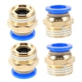 thumbnail image 6 of HOOWIFFY 4Pcs Pneumatic Quick Coupling Air Compressor Accessories Set Golden Connectors, 6 of 8