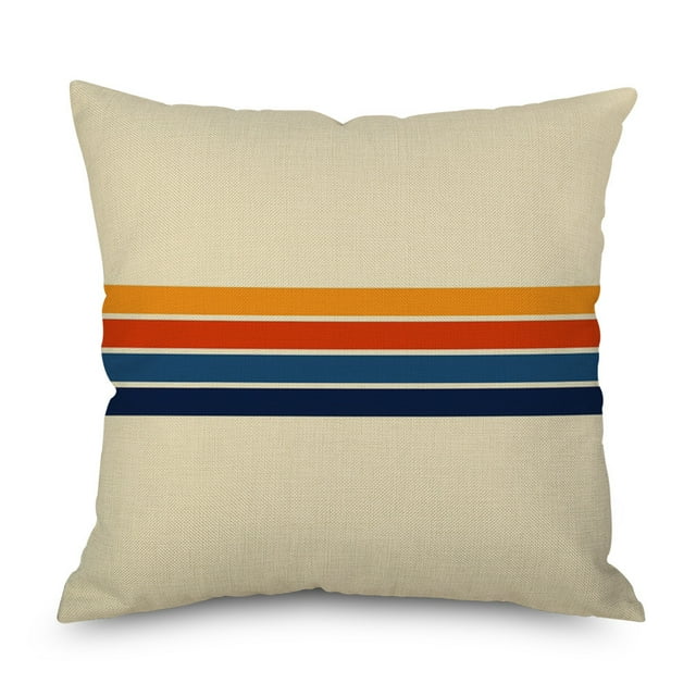 Ins Wind Linen Pillowcase Simple Creative Cushion Abstract Leaf Pillow Square Cushion Cover 34