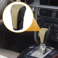 thumbnail image 3 of Unique Bargains 1 Pc Car Shift Knob Cover -  Automatic Car Knob Gear Sticky Protector Decorative - Faux Leather Beige, 3 of 7