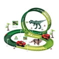 thumbnail image 1 of Juego de pistas de dinosaurios para hacer uno mismo, juego de pistas, juguete STEM para niños pequeños, regalos navideños 108 piezas, 1 of 9