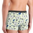 thumbnail image 4 of Mens Underwear Boxer Briefs - hand draw butterfly yellow checkered Comfort Breathable men's boxer briefs with Flex Waistband, 4 of 7
