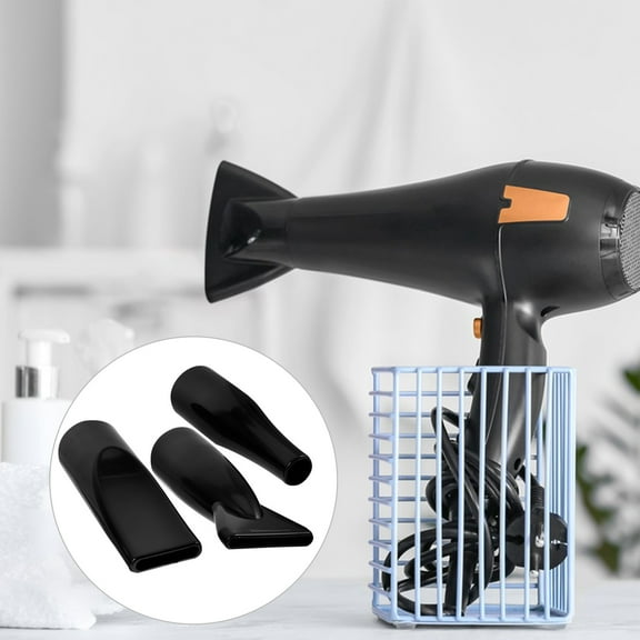 QIFULL Nozzles For Hair Dryer Black 3Pcs 4.7In