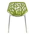 thumbnail image 5 of Modern Asbury Dining Chair with Chromed Legs, Set of 4 - Green, 5 of 7