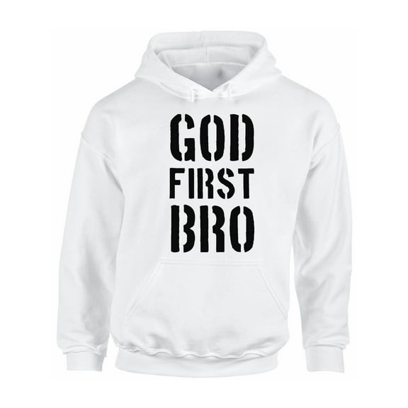 Awkward Styles God First Bro Unisex Hoodie Christian Hoodie for Him Jesus Clothes Jesus Hoodie for Women Jesus Sweater for Men Christian Gifts God First Bro Unisex Outfit for Men and Women
