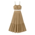 thumbnail image 6 of Neewe Summer Skirt Sets Women 2 Piece Outfits Sleeveless Strap Top Elastic Waist Maxi Dress Sets with Pockets, 6 of 6