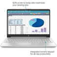 thumbnail image 2 of HP Business Laptop, 15.6" HD Touchscreen Display, Intel Core i3-1115G4 Processor, 32GB RAM, 2TB SSD, Intel UHD Graphics, Wi-Fi, Bluetooth, Windows 11 Home in S Mode, Silver, Cefesfy Laptop Stand, 2 of 8