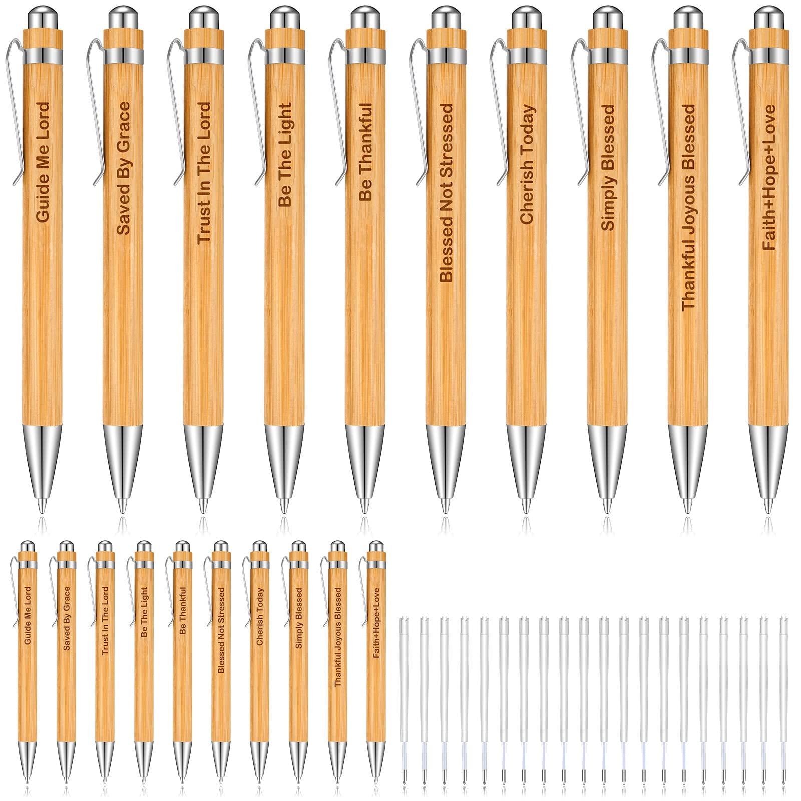 20 PCS Bible Verse Ballpoint Pens, Christian Pens