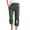 Army Green, variant on fartey Capri Pants for Women Cotton Linen Autumn Lounge Print Trousers with Drawstring Pockets Elastic Waist Baggy Trousers