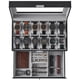 thumbnail image 1 of SONGMICS Caja de Relojes de 2 Niveles, Estuche para 12 Relojes, Tapa de Cristal, con Cerradura, Cuero Sintético Negro y Forro Gris, 1 of 5