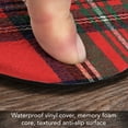 thumbnail image 4 of CounterArt Christmas Plaid Vinyl Kitchen Comfort Mat 30 x 20, 4 of 8