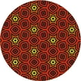 thumbnail image 1 of Ahgly Company Tapis d'Intérieur Lavables en Machine, Ronds, Transitionnels, Brun Bronze Foncé, Ronds de 3', 1 of 7