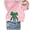 Pink, variant on TIANZEN Womens Sweatshirts Side Bow Appliqué Sweatshirt Oversize Sweatshirts Crewneck Long Sleeve Pullover Top Hoodies plus Size