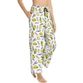 thumbnail image 2 of Xecao Lavender Flowers Women's Straight Lounge Pajama Pants: The Epitome of Relaxed Sleepwear, 2 of 9
