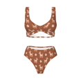 thumbnail image 4 of Daiia Cute Poodle Dog Women's Bikini Set Two Piece Swimsuit High Waisted Bikini Adjustable Straps Bikini Perfect for Beach, Pool, and Summer Vacation-Small, 4 of 9