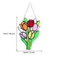 thumbnail image 4 of TOWED22 Acrylic Flat Window Hanging Decoration With Flower Design 1PC(A), 4 of 5