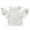 White, variant on Bobifish Toddler Girls Tshirt Sweet Ruffle Sleeve Cold Shoulder Solid T Shirt Cute Kid Summer Daily Casual Top,sizes 2-3T