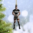 thumbnail image 7 of Personalized Rugby Ornament Rugby Player Gift Ornaments Rugby Team Gift Ornament Gift for Rugby Players Sports Ornaments for Christmas Tree Rugby Gifts for Sports (Rugby 19) - 3338 (Red), 7 of 7