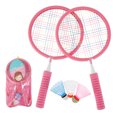 thumbnail image 1 of Muyoka Raquetas de bádminton para niños 8 en 1 Juego de bádminton para niños Juego de entrenamiento de juego de bádminton Juego de deporte para interiores y exteriores con 2 raquetas, 3 volantes, 2 pr Muyoka Hogar, 1 of 7