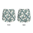 thumbnail image 5 of Picia Flower Pattern Women's 2 in 1 Athletic Running Shorts High Waisted Workout Casual Gym Sweat Shorts with Comfy Liner Zipper Pockets-Small, 5 of 9