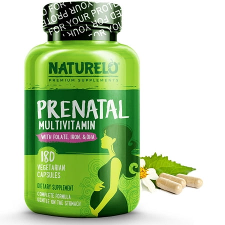 Prenatal Whole Food Multivitamin - with Iron and Folate - Vegan/Vegetarian - 180
