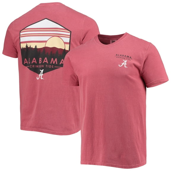 Men's Crimson Alabama Crimson Tide Landscape Shield Comfort Colors T-Shirt