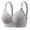 Grey, variant on Fsqjgq Sports Bras for Women Underwear Bandeau Bra Work Out Beautiful Back Strapless Dress Casual Adjustable Breathable Plaid Top Bra Underwear Without Steel Ring Gathering and Adjusting Bra Tank Top