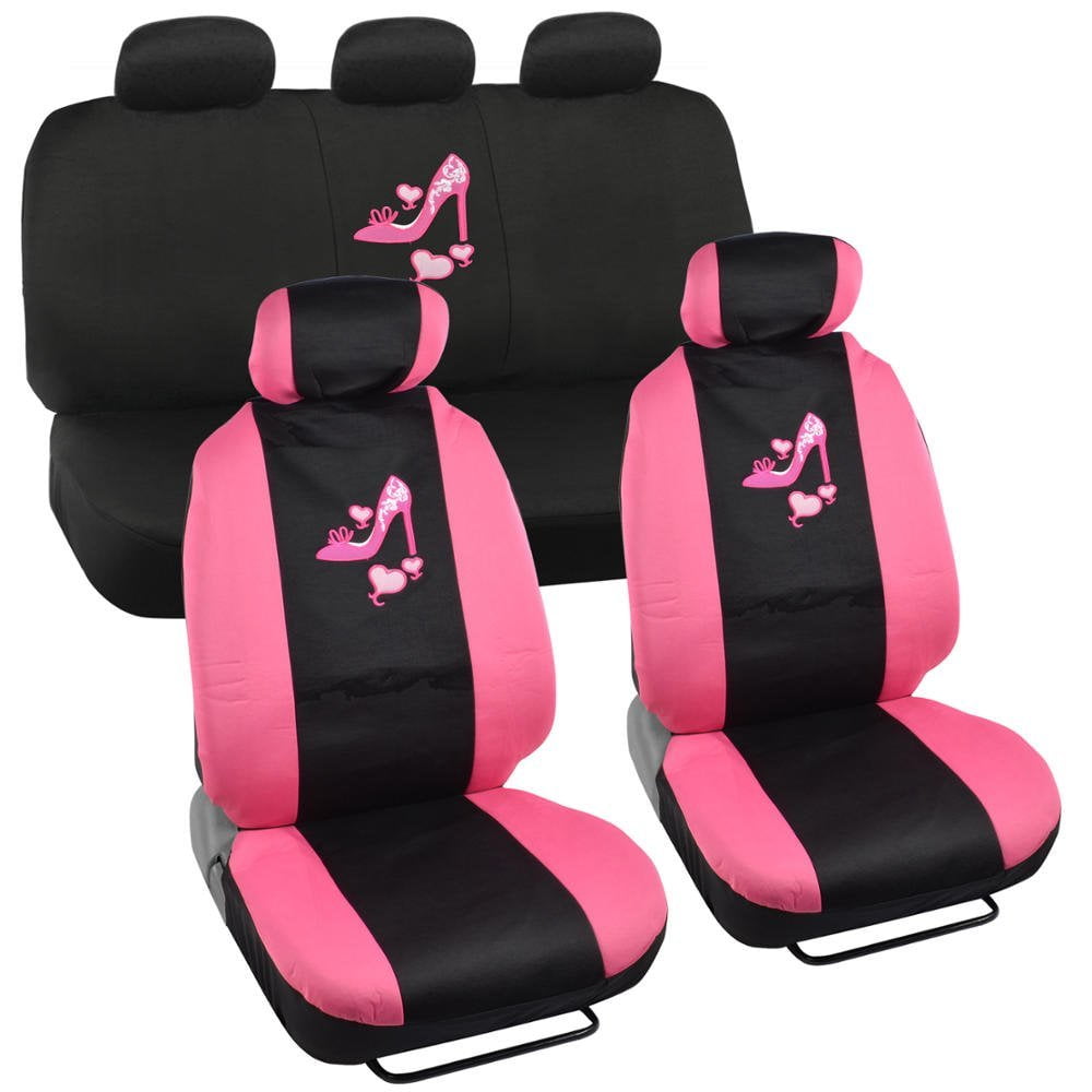 Pink Love Heel Heart Seat Covers for Car, SUV - Universal Fit Auto ... Pink Love Heel Heart Seat Covers for Car, SUV - Universal Fit Auto ...