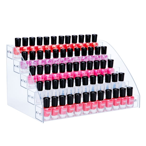Organizador de esmaltes de uñas KINGROW, 5 capas de acrílico