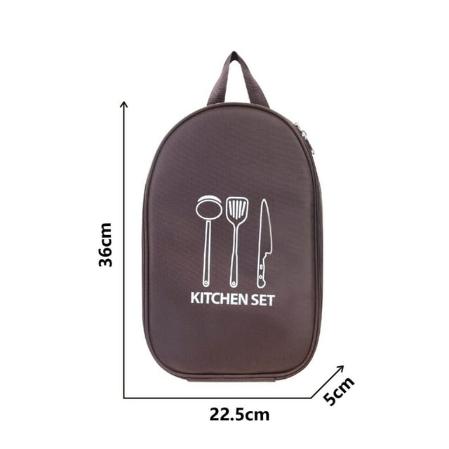 Sacs de Rangement avec Fermeture Éclair pour Ustensiles de Cuisine de Camping Portables, Sac de Rangement pour Vaisselle, Fournitures de Pique-Nique, Outils de Camping, Sacs de Rangement pour Outils de Construction