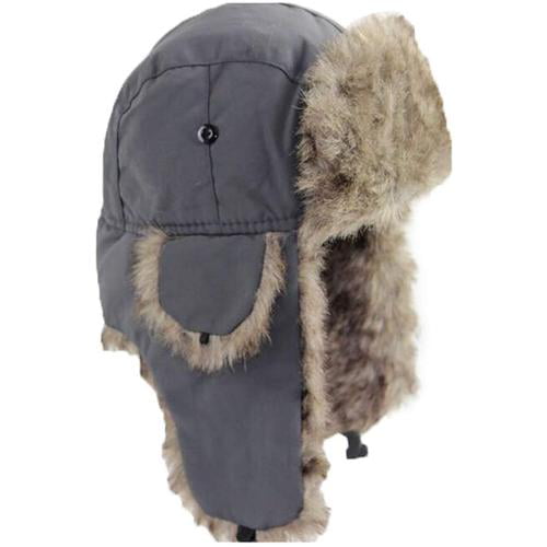 Details about   Winter Trapper Hat Men Aviator Trooper Earflap Warm Russian Ski Hat Skull Cap 