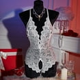 thumbnail image 6 of Women's Elegant Lace Trim Comfort Bodysuit For Women Flattering Contour Fit Lingerie, 6 of 6