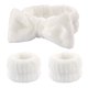 thumbnail image 3 of Diademas de vellón de Coral para mujer, bandas para el pelo impermeables, pulseras absorbentes, conjunto de accesorios para el cabello, 3 of 4
