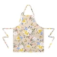 thumbnail image 2 of Pioneer Flower Floral Print Pattern Apron-Garden Aprons for Women with Pockets-Cotton Linen Waterproof Kitchen Cooking Gardening Aprons Adjustable for Kitchen,Cooking,BBQ and Salon 33x27 Inch, 2 of 7