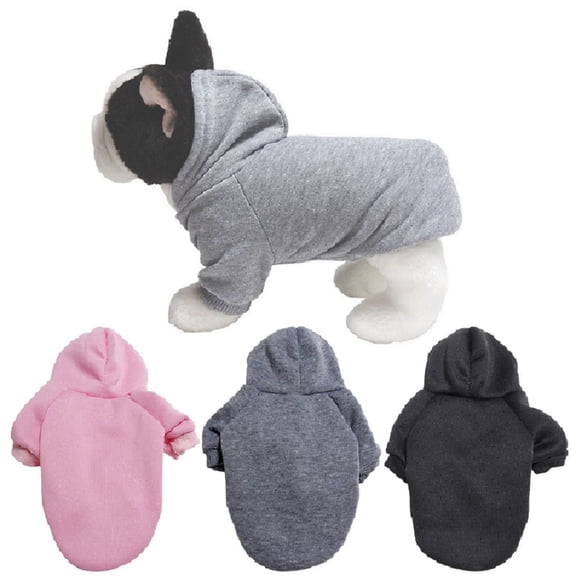 Xingjin Warm Fleece Hoodie for Small Dogs and Cats, Soft Pet Sweater Coat for Fall and Winter Walks, Cozy Puppy Outfit for Chihuahua and Toy Breeds