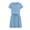 Light Blue, variant on HBBIKVI T-Shirt Midi Dress for Women Casual Short Sleeve Shift Dress with Drawstring Waist,Side Pockets,and Stretchy Fabric for Everyday Comfortable Wear