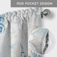 thumbnail image 5 of Valance for Windows,Ocean Blue Octopus Starfish Shell Valances Curtain Rod Pocket Valance for Kitchen Bedroom Living Room Bathroom,Retro Coastal Sea Creature Short Curtains Window Treatment 54x18in, 5 of 9