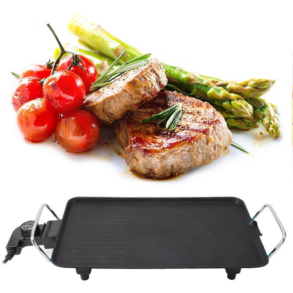 Electric Griddle with Cool Touch Handles Fast Heating Electric Pancake Grill for Egg Bacon Hamburger