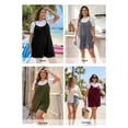 thumbnail image 4 of SHEWIN Plus Size Romper for Women Short Jumpsuit with Pockets Casual Summer Lightweight Breathable Sleeveless Jumpsuit, Sizes 1X-5X, 4 of 11
