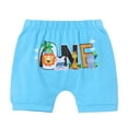 thumbnail image 4 of IBTOM CASTLE Infant Baby Boys Jungle Woodland Sea Animals 1st Birthday Outfit Bowtie Romper + Short Pants Cake Smash Photo Shoot Clothes Set 12-18 Months Blue Boxer, 4 of 7