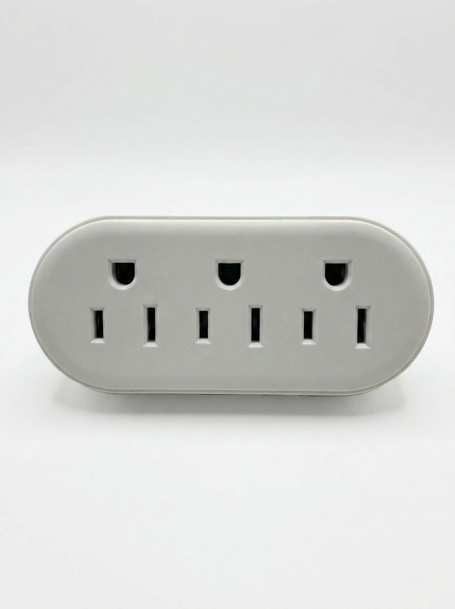 HT Electrical Outlets Power Strip Set – 3 Piece White