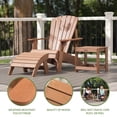 thumbnail image 4 of Lifetime Outdoor Polystyrene Adirondack Chair, Brown, 60064, 4 of 12
