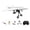 RC Paper Airplane Kit with One Batterie#6, variant on RC Paper Airplane Kit, DIY Electric Remote Control Plane with Gyro Stabilizer & Dual Propellers, Lightweight Foldable Flying STEM Toy Micro Fixed Wing Drone(Dual Batteries）
